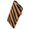 fitBAG Bonga Tiger Custom Tailored Sleeve for Nokia 5.1 2018 | Made in Germany | Fine Imitation Fur Pouch case Cover with Microfibre Lining for Display Cleaning view 1