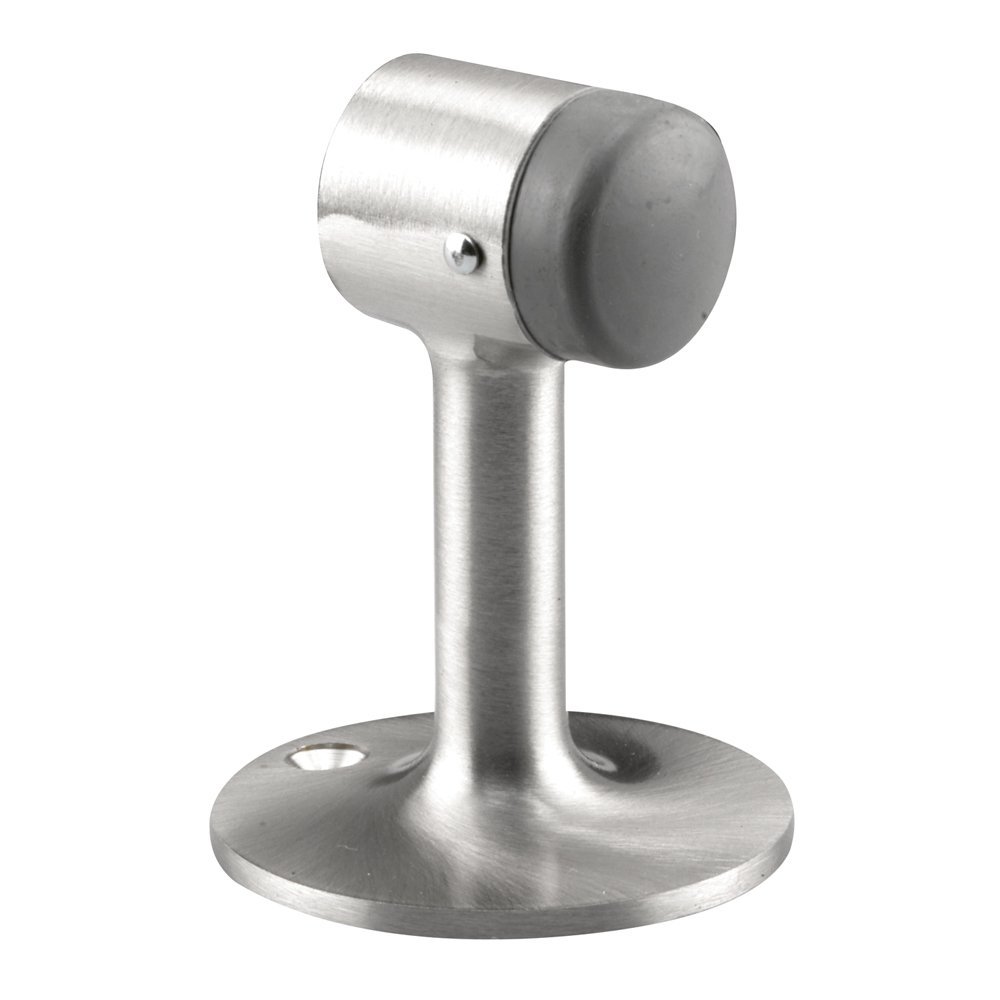 Prime-Line J 4547 3-1/4 In., Floor Stop, Cast Brass, Chrome (Single Pack)