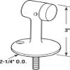 Prime-Line J 4547 3-1/4 In., Floor Stop, Cast Brass, Chrome (Single Pack) view 2