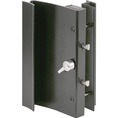 Prime-Line C 1015 Ador/HiLite, Black Diecast, Surface Mounted Sliding Patio Door Handle (Single Pack)