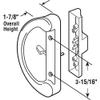 Prime-Line C 1224 Sliding Patio Door Handle Set - Replace Old or Damaged Door Handles Quickly and Easily  Black Diecast, Mortise Style, Non-Keyed, Fits 3-15/16 Hole Spacing (1 Set) view 2
