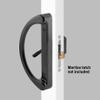 Prime-Line C 1224 Sliding Patio Door Handle Set - Replace Old or Damaged Door Handles Quickly and Easily  Black Diecast, Mortise Style, Non-Keyed, Fits 3-15/16 Hole Spacing (1 Set) view 4