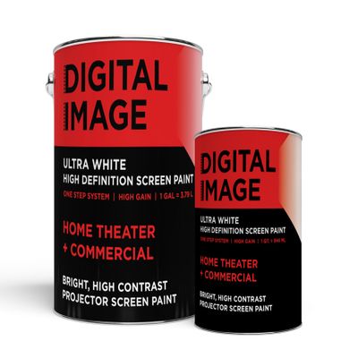 Projector Screen Paint - High Definition, 4K/8K, Ultra White - Gallon