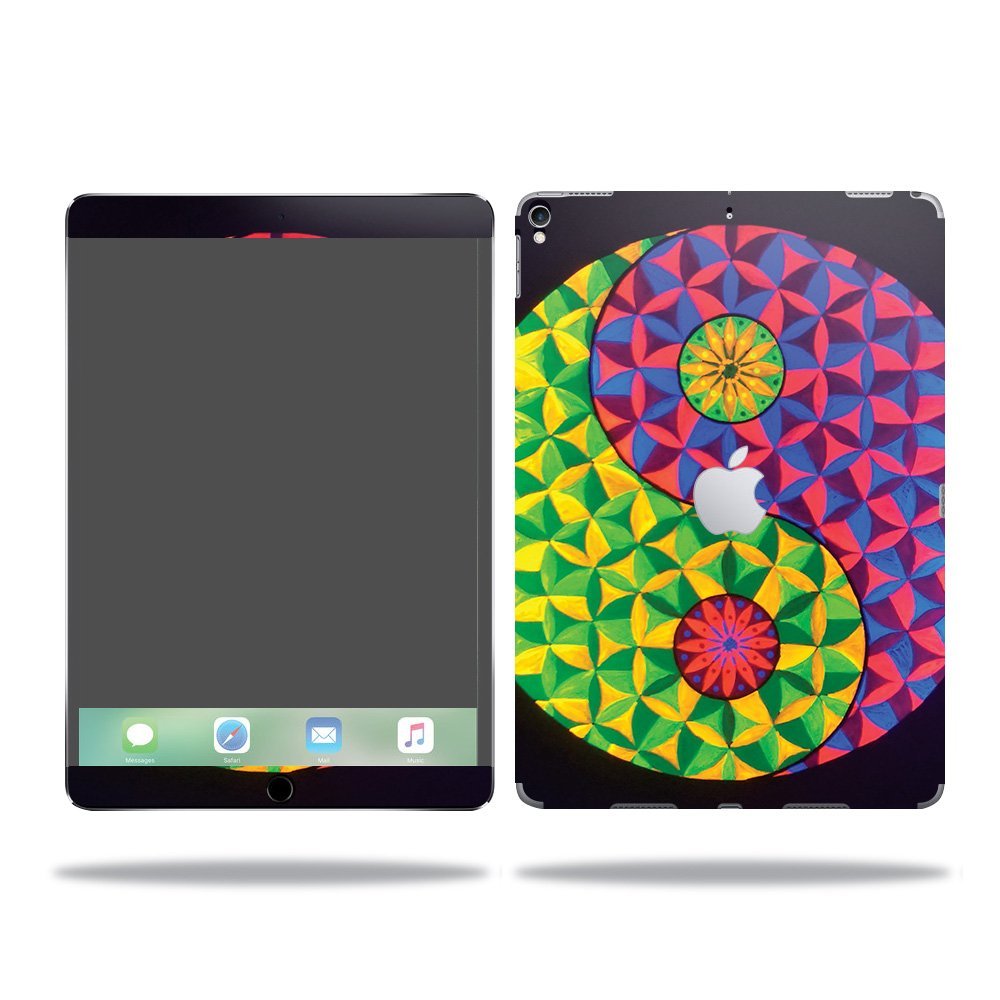 MightySkins Skin Compatible with Apple iPad Pro - Neon Yin Yang | Protective, Durable, and Unique Vinyl Decal wrap Cover | Easy to Apply, Remove, and Change Styles | Made in The USA