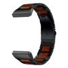 LDFAS Fenix 8/7X/6X/5X Plus Band, Natural Wood Red Sandalwood Stainless Steel Metal Watch Band, 26mm Quick Release Easy Fit Strap Compatible for Garmin Fenix 7X/6X Pro/5X/5X Plus/3HR/Descent Mk2 Bands view 4