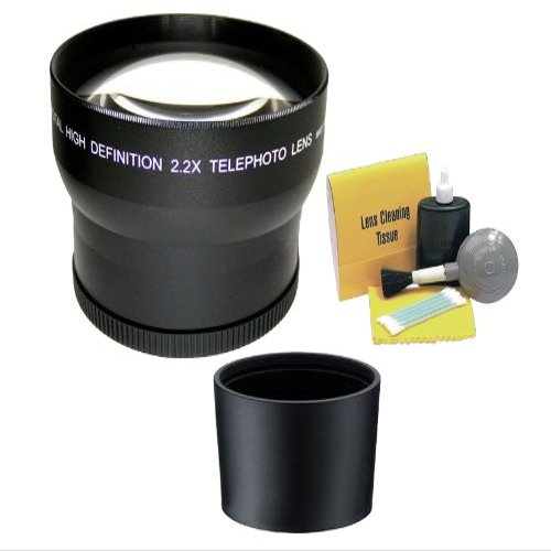 2.2X High Definition Super Telephoto Lens Compatible with Nikon COOLPIX A (Includes Lens Adapter)