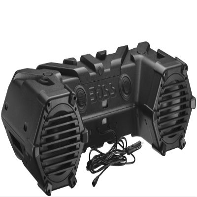 BOSS Audio Systems ATVB95LED ATV UTV Sound System - 8 Inch Full Range Stereo Speakers, 1.5 Inch Tweeters, IPX5 Weatherproof, Built-in Amplifier, Bluetooth Remote, Light Bar, Storage Compartment