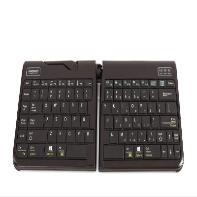 Goldtouch GTP-0044W Go!2 Bluetooth Wireless Mobile Keyboard, Portable Foldable Travel Keyboard Black