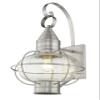 Livex Lighting 26904-91 1-Light Outdoor Wall Lantern, Brushed Nickel view 1