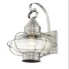 Livex Lighting 26904-91 1-Light Outdoor Wall Lantern, Brushed Nickel view 3