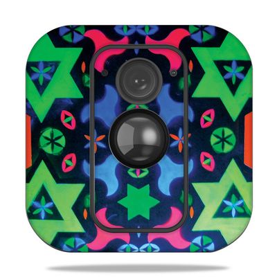 MightySkins Skin Compatible with Blink XT Outdoor Camera - Geometric Rave | Protective, Durable, and Unique Vinyl Decal wrap Cover | Easy to Apply, Remove, and Change Styles | Made in The USA