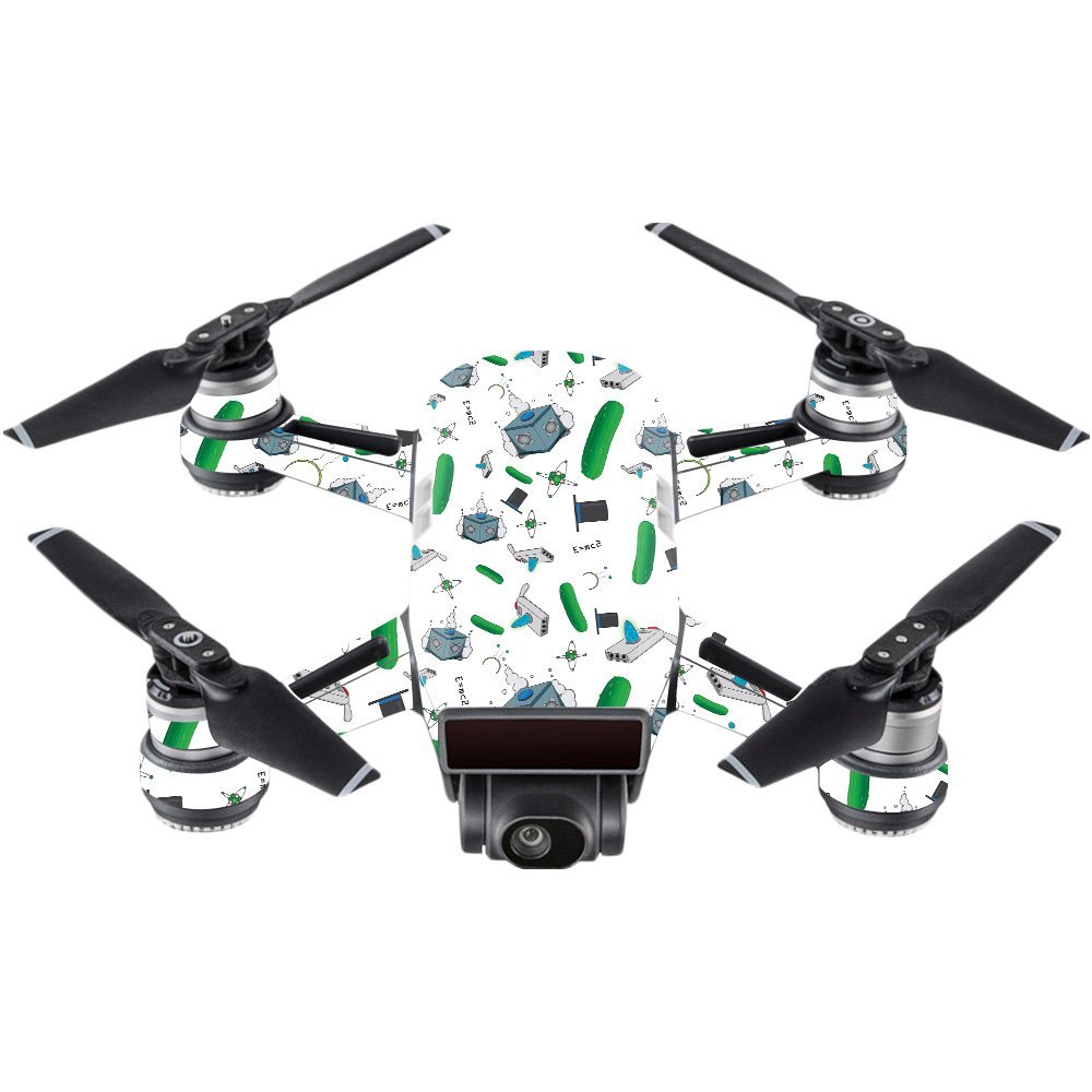 MightySkins Skin Compatible with DJI Spark Mini - Science Cartoon | Protective, Durable, and Unique Vinyl Decal wrap Cover | Easy to Apply, Remove, and Change Styles | Made in The USA