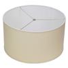 FenchelShades.com 20" Top Diameter x 20" Bottom Diameter 11" Height Fabric Drum Lampshade Spider Attachment (Designer Natural) view 1