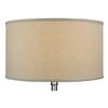 FenchelShades.com 20" Top Diameter x 20" Bottom Diameter 11" Height Fabric Drum Lampshade Spider Attachment (Designer Natural) view 3