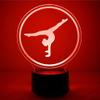 YTDZLTD Creative 3D Gymnastics Night Light 16 Colors Changing USB Power Remote Control Touch Switch Decor Lamp Optical Illusion Lamp LED Table Desk Lamps view 4