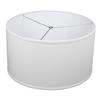 FenchelShades.com 20" Top Diameter x 20" Bottom Diameter 11" Height Fabric Drum Lampshade Spider Attachment (White) view 1