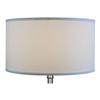 FenchelShades.com 20" Top Diameter x 20" Bottom Diameter 11" Height Fabric Drum Lampshade Spider Attachment (White) view 3