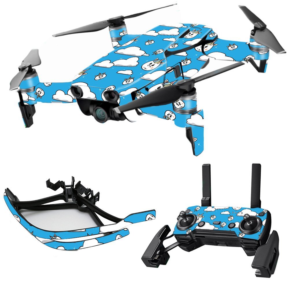 MightySkins Skin Compatible with DJI Max Coverage - Unicorn Clouds | Protective, Durable, and Unique Vinyl Decal wrap Cover | Easy to Apply, Remove, and Change Styles | Made in The USA
