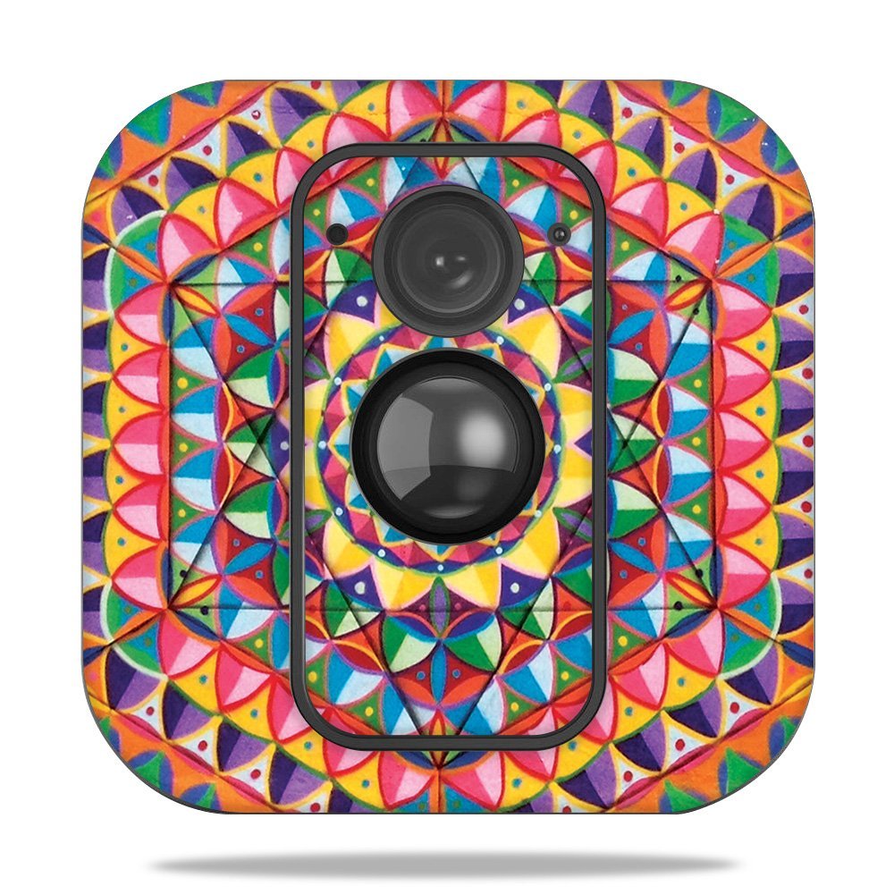 MightySkins Skin Compatible with Blink XT Outdoor Camera - Rainbow Kaleidoscope | Protective, Durable, and Unique Vinyl Decal wrap Cover | Easy to Apply, Remove, and Change Styles | Made in The USA