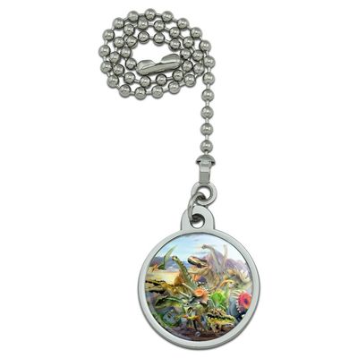 GRAPHICS & MORE Dinosaurs Jurassic Dinosaurious Stampede Ceiling Fan and Light Pull Chain