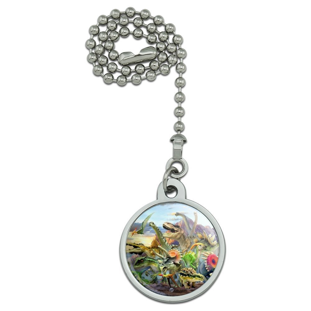 GRAPHICS & MORE Dinosaurs Jurassic Dinosaurious Stampede Ceiling Fan and Light Pull Chain