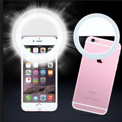 36 LED Light Ring Supplementary Selfie Lighting Night or Darkness Selfie Enhancing for Photography with iPhones and Android Smart Phones