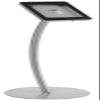 iPad Kiosk Display Stand for Floor, Curved Post, Rotating and Tilting, Locking Enclosure - iPad 2, 3, 4 and Air, Hidden Home Button view 1