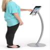 iPad Kiosk Display Stand for Floor, Curved Post, Rotating and Tilting, Locking Enclosure - iPad 2, 3, 4 and Air, Hidden Home Button view 4