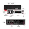 Boss Audio Systems MR632UAB Marine Receiver  Weatherproof, Bluetooth Audio and Hands-Free Calling, USB, MP3, AM/FM, Aux-in, No CD Player, RGB Multi-Color Illumination, Detachable Front Panel, white view 3
