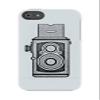 Uncommon LLC Two Lens Camera Capsule Hard Case for iPhone 5/5S - Retail Packaging - Black/White view 1
