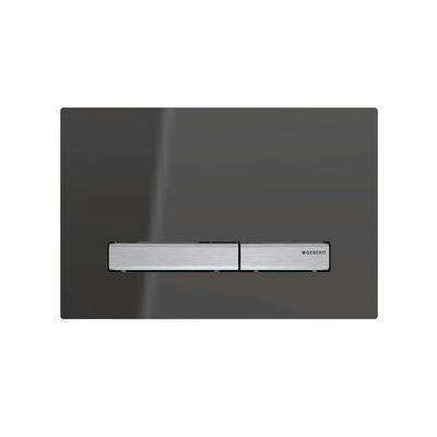 115.788.SD.2 Sigma 50 Toilet Dual Flush Actuator, Smoke Glass