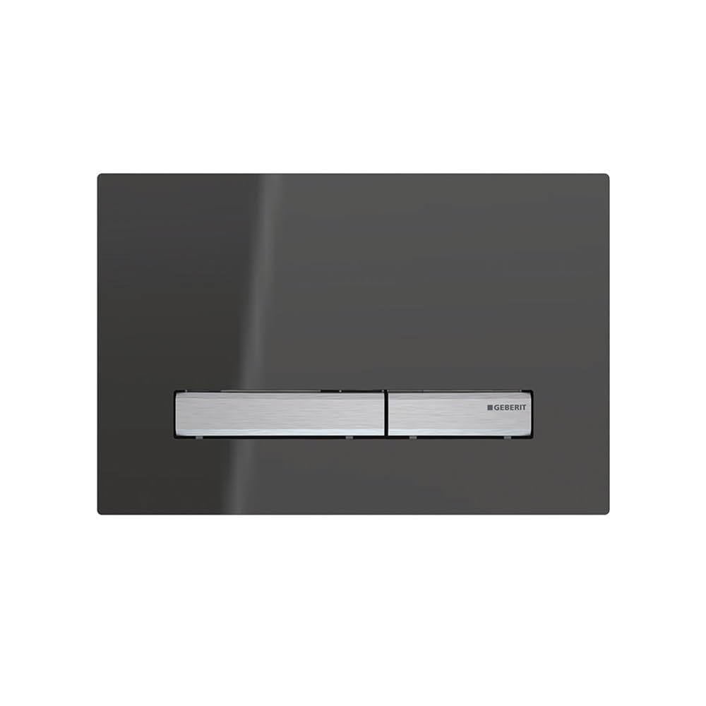 115.788.SD.2 Sigma 50 Toilet Dual Flush Actuator, Smoke Glass