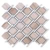 TWOBEG-05 Knot Tie Wooden Beige Marble Mosaic Tile-Kitchen and Bath backsplash wall Tile,Floor Tile view 1