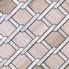 TWOBEG-05 Knot Tie Wooden Beige Marble Mosaic Tile-Kitchen and Bath backsplash wall Tile,Floor Tile view 2