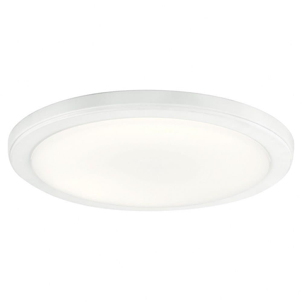 Kichler 44248WHLED30 Transitional LED Flushmount from Zeo Collection in White Finish,