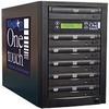 Kingdom DVD CD Duplicator-DVD Burner - Standalone Copier Duplication Tower for CD & DVD -Quality Protective CD/DVD Burner- One Touch 5 Copy-24X DVD & 48X CD Disk Capacity -Black view 1