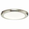 Kichler 44246NILED40 Transitional LED Flushmount from Zeo Collection in Pewter, Silver Finish, Brushed Nickel view 1