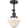 Innovations 201F-OB-G531-LED LED Semi-Flush Mount from Franklin Restoration Collection view 1