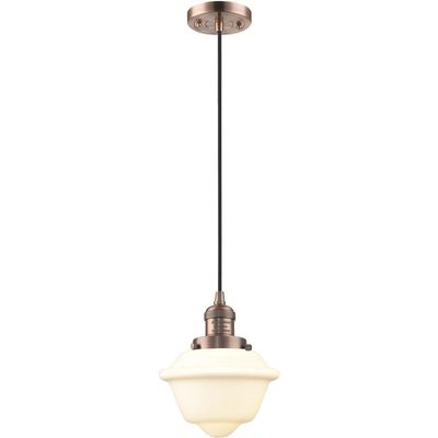Innovations 201C-AC-G531 1 Light Mini Pendant, Antique Copper
