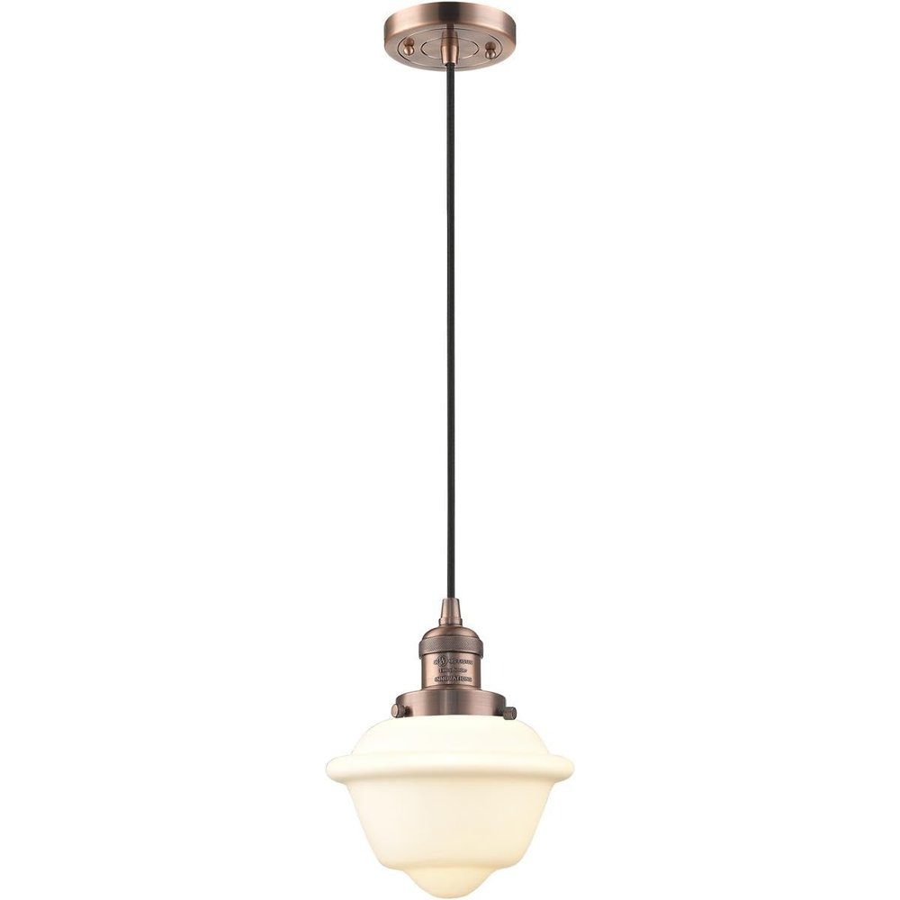 Innovations 201C-AC-G531 1 Light Mini Pendant, Antique Copper