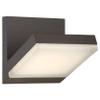 GEORGE KOVACS P1259-143-L Angle LED Outdoor Wall Sconce, 1-Light, 22 Total Watts, 6-in H x 6-in W, Oil Rubbed Bronze view 1