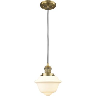 Innovations 201C-BB-G531 1 Light Mini Pendant, Brushed Brass
