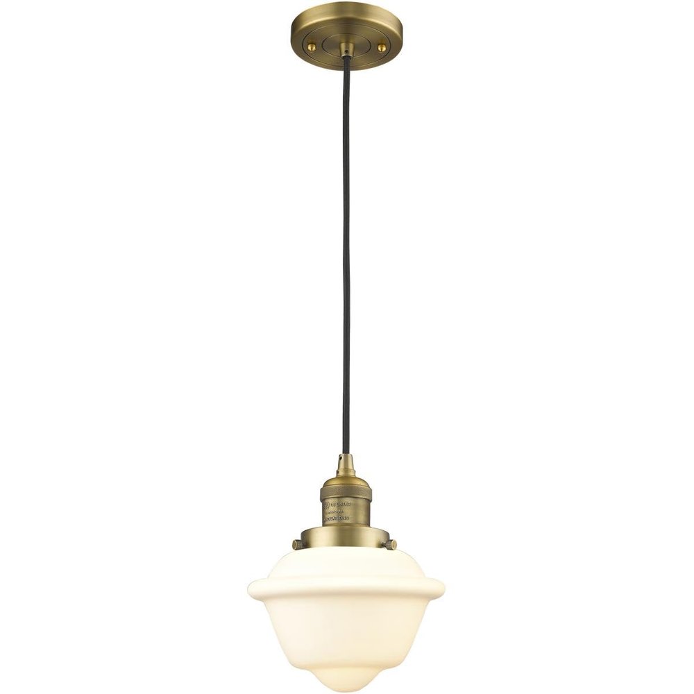 Innovations 201C-BB-G531 1 Light Mini Pendant, Brushed Brass