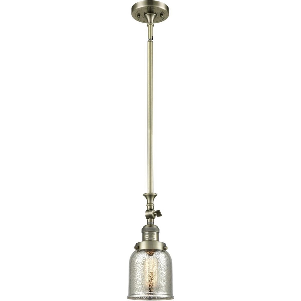 Innovations 206-AB-G58 1 Light Mini Pendant, Antique Brass