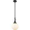 Innovations 206-BK-G201-8-LED 1 Light Vintage Dimmable LED Mini Pendant, Matte Black view 1