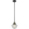 Innovations 201S-BAB-G534-LED Transitional LED Mini Pendant from Franklin Restoration Collection in Two-Tone Finish, view 1