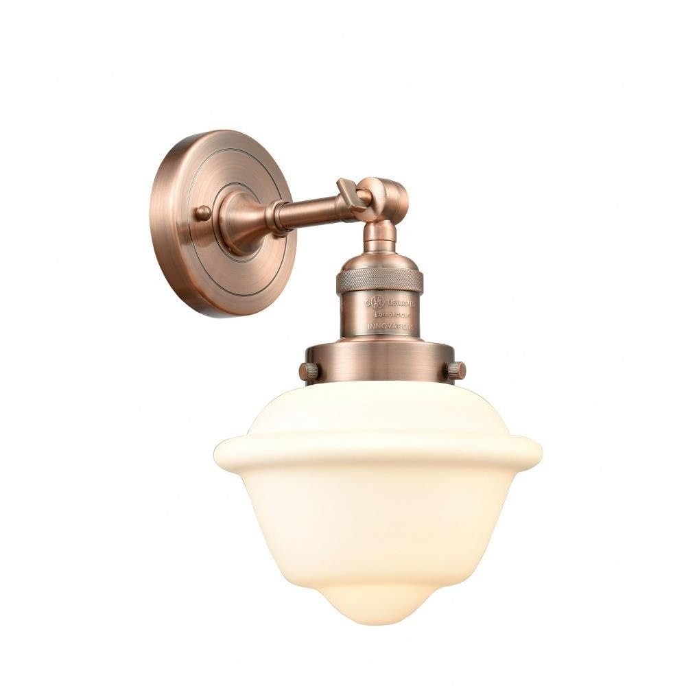 Innovations 203-AC-G531 1 Light Sconce, Antique Copper