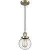 Innovations INNO201C-AB-G204-6-LED Restoration LED Mini Pendant, Brass-Antique view 1