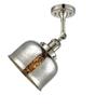 Innovations 201F-PN-G78 1 Light Semi-Flush Mount, Polished Nickel view 1