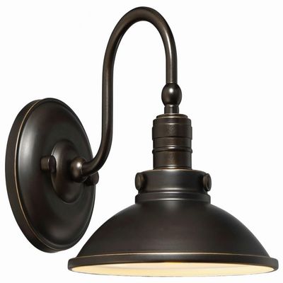 Minka Lavery 71163-143C-L Outdoor Wall Light Baytree Lane Exterior Wall Lantern, 1-Light LED 14 Watts, Oil Rubbed Bronze